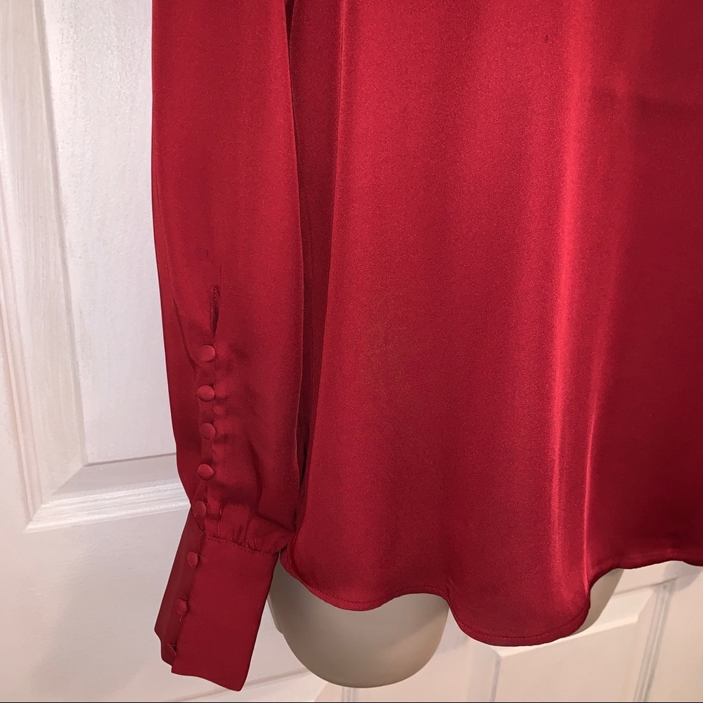 Express Cross Front Large Button-Cuff Blouse - image 4